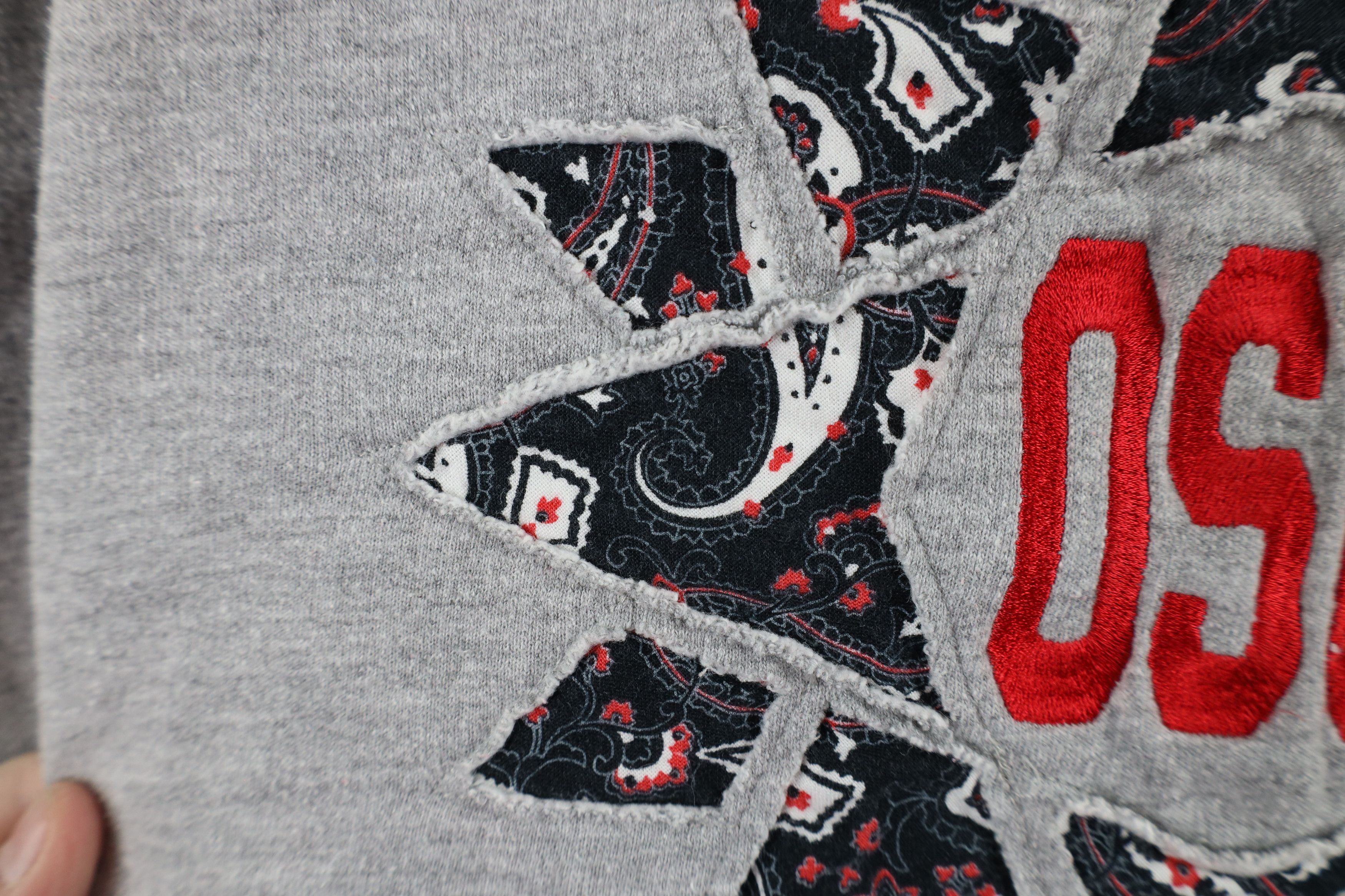 Vintage Vintage 90s Quilt Patch Ohio State University Sweatshirt Size L / US 10 / IT 46 - 6 Thumbnail