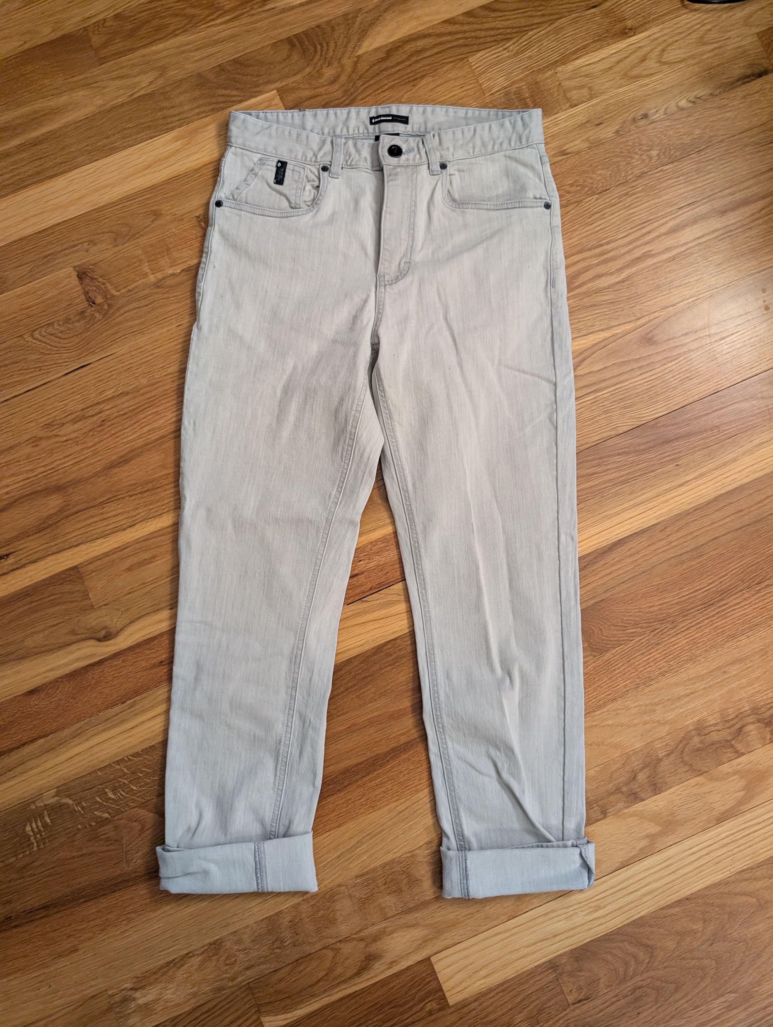 Black Diamond Black Diamond Men Light Grey Pants Size US 30 / EU 46 - 1 Thumbnail