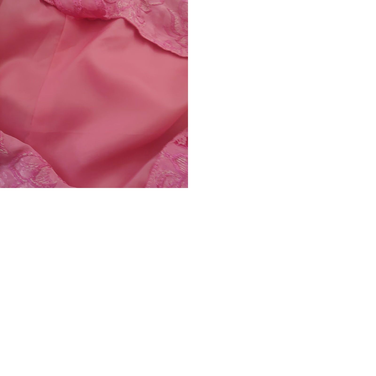 Vintage VINTAGE Street Ten Petites Blouse & Skirt Set Pink Embroidered Satin Floral 14P Womens Size XL / US 12-14 / IT 48-50 - 9 Thumbnail