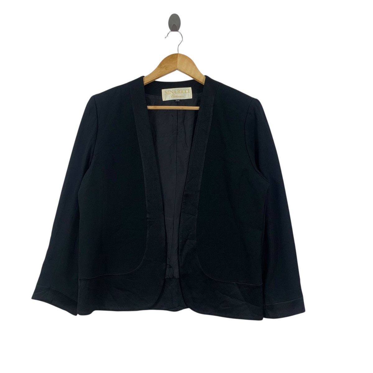 Nina Ricci Vintage 80’ NINA RICCI CEREMONIE Collection Black Blazer Size M / US 6-8 / IT 42-44 - 1 Thumbnail