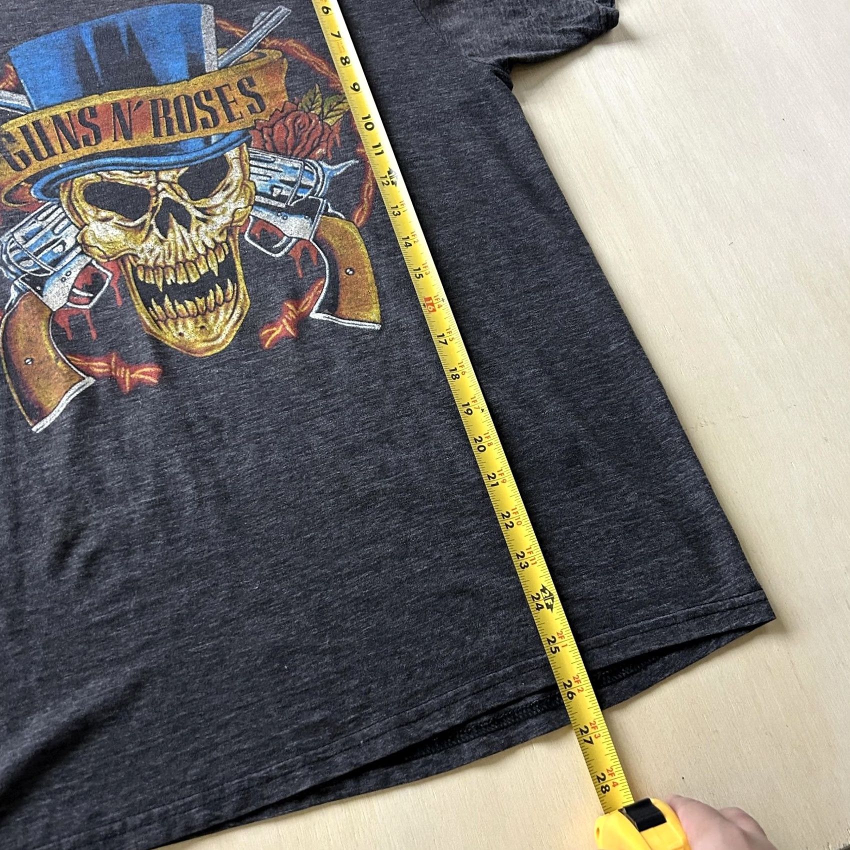 Bravado Guns N' Roses Bravado Shirt Mens Large Gray Band Skull Graphic Tee T-Shirt Size US L / EU 52-54 / 3 - 5 Thumbnail