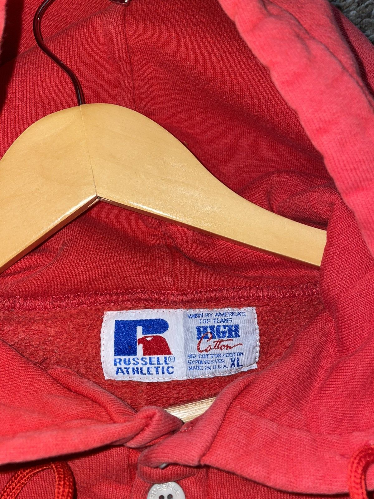 Russell Athletic × Vintage Vintage Russell Athletic Hoodie Size US XL / EU 56 / 4 - 3 Thumbnail