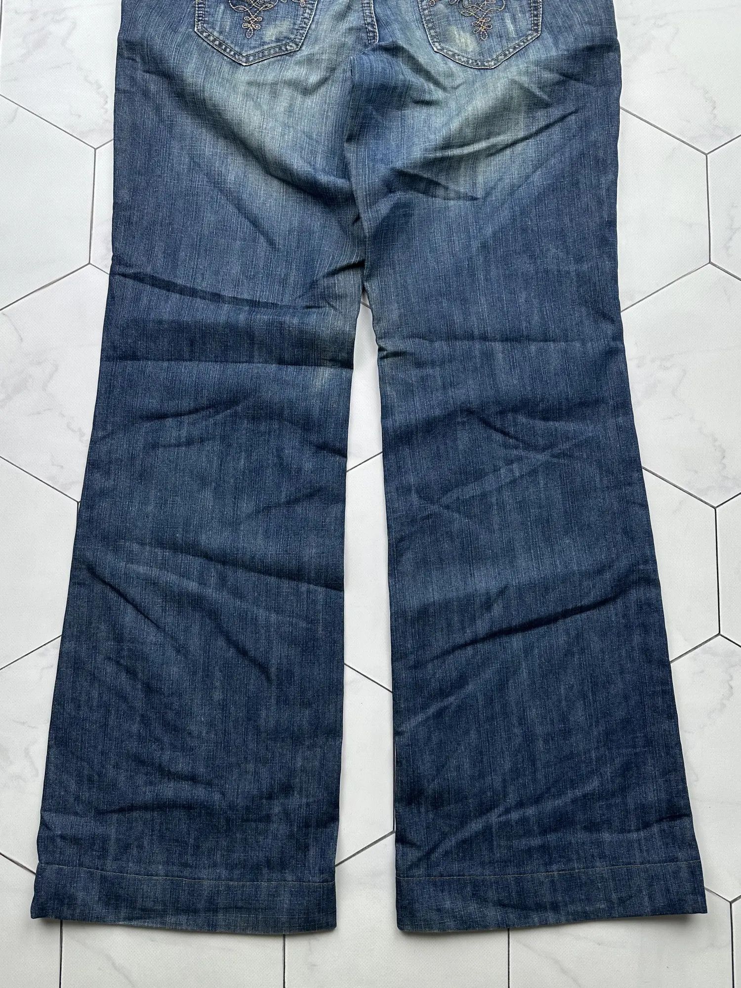 Japanese Brand Vintage Wide Flare Jeans (B604)E2 Size US 30 / EU 46 - 6 Thumbnail