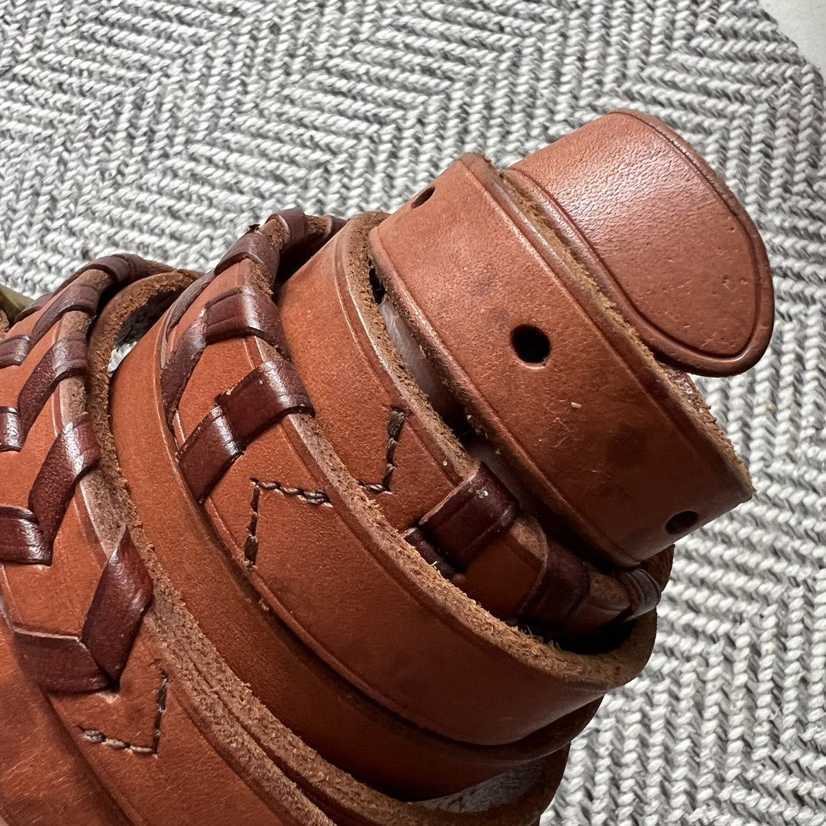 Designer × Genuine Leather × Ralph Lauren Ralph Lauren RL67 15mm Double Wrap Leather Belt W32”-W36” Size ONE SIZE - 2 Thumbnail