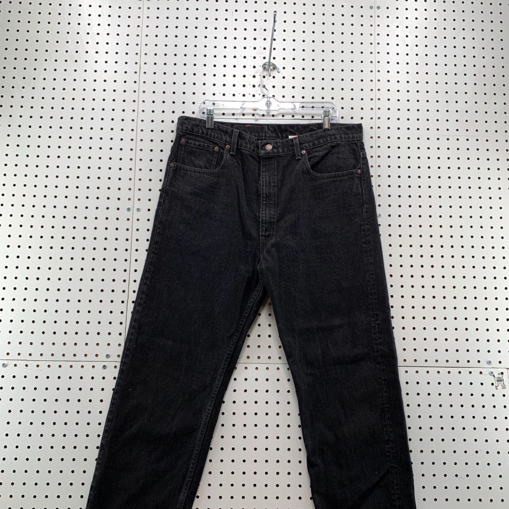 Levi's VINTAGE Levi's 505 Jeans Men’s 38x30 Regular Straight Black Denim USA 90s Mens Jeans Size US 38 / EU 54 - 2 Thumbnail