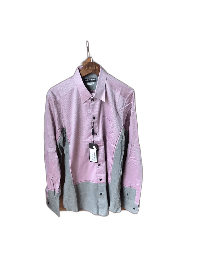 Dolce & Gabbana Color Block Long Sleeve Shirt Size US M / EU 48-50 / 2 - 1 Thumbnail