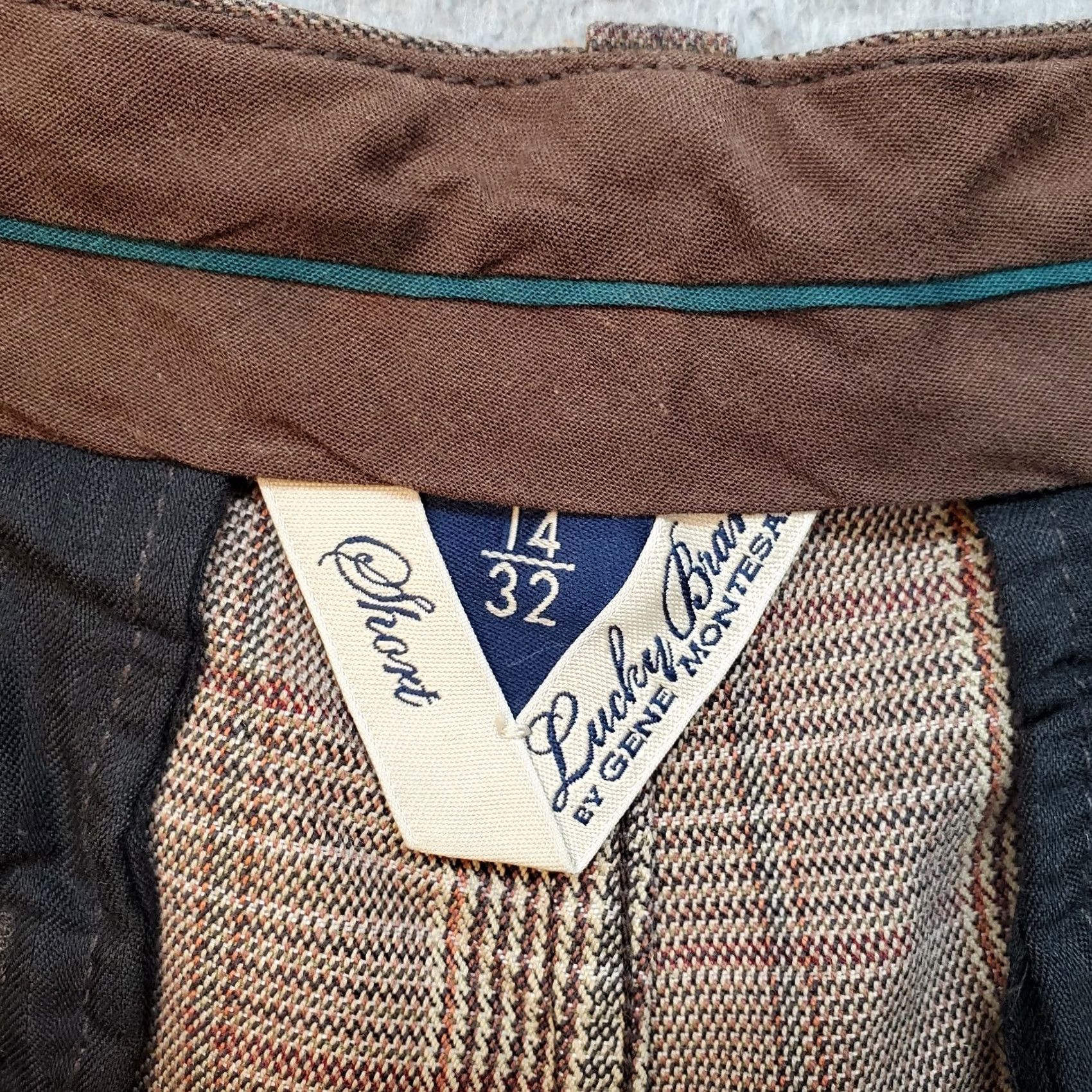 Lucky Brand Lucky Brand Chino Shorts Womens 32 Multicolor Houndstooth Flat Front Cuffed Hem Casual Shorts Size 24" / US 00 / IT 34 - 6 Thumbnail