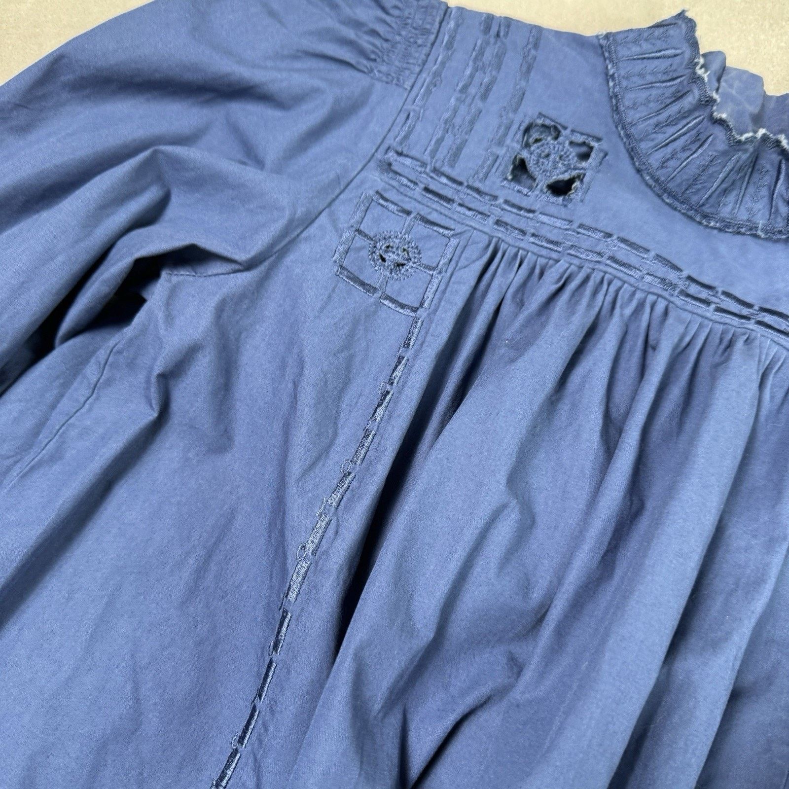 Isabel Marant Isabe Marant Women Blouse Blue Size 38 Cotton Size XS / US 0-2 / IT 36-38 - 13 Thumbnail