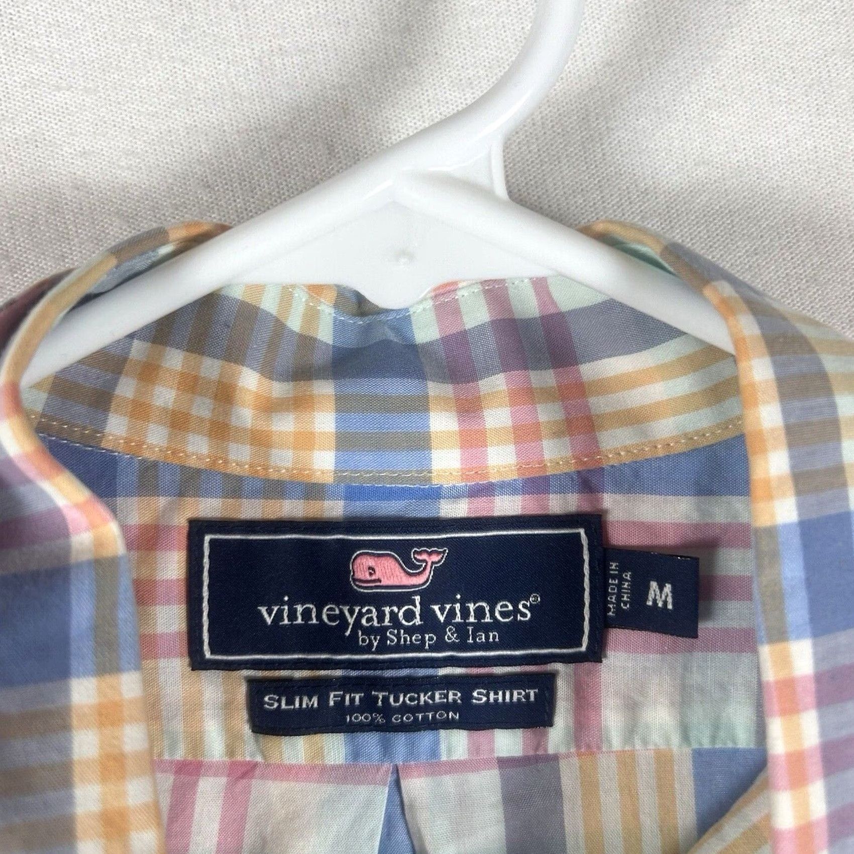 Vineyard Vines Vineyard Vines Tucker Shirt Slim Fit Mens Medium Long Sleeve Plaid Colorful L/S Size US M / EU 48-50 / 2 - 3 Thumbnail