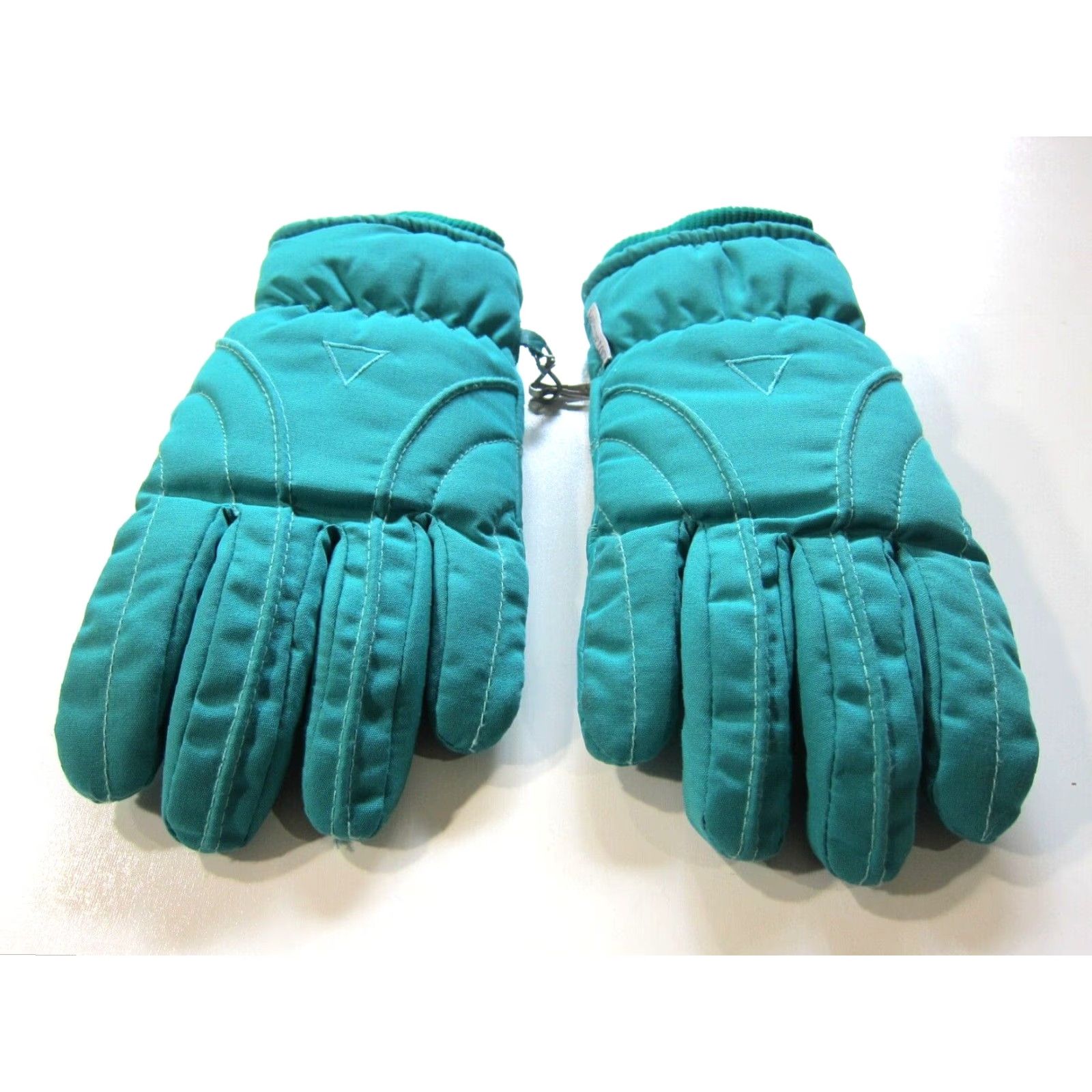 Vintage VINTAGE Saranac Glove Snow Ski Leather Green Small Moisture Lock Teal Turquoise Snow Glove Women? Size ONE SIZE - 7 Thumbnail