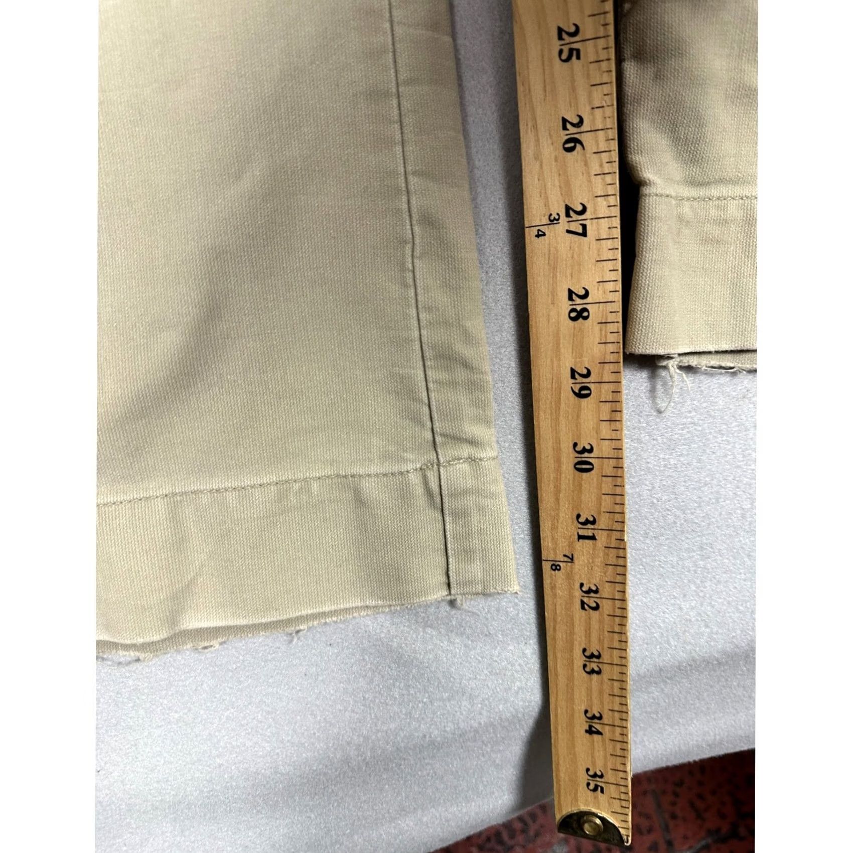 American Eagle Outfitters VINTAGE American Eagle Cargo Pants Mens 36x32 Khaki Straight Loose Button Fly Size US 36 / EU 52 - 5 Thumbnail