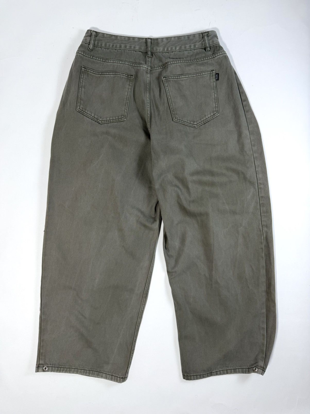 Other Toffee Side Tuck Snap Cotton Wide Pants Size US 34 / EU 50 - 4 Thumbnail