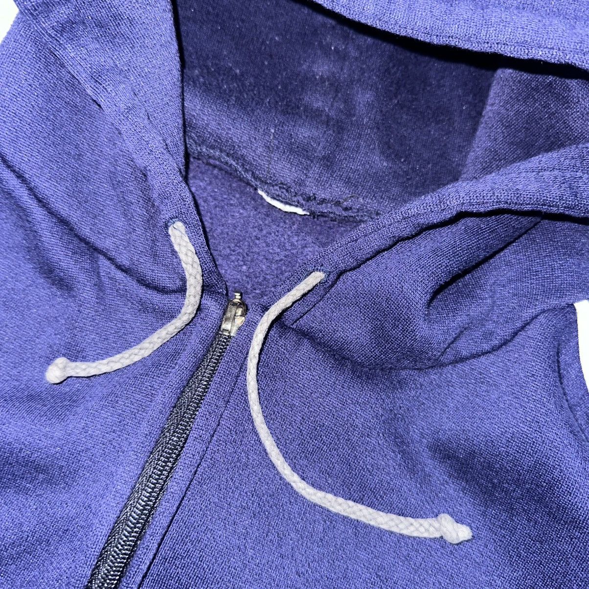 Vintage Vintage Adidas Zip Up Navy Hooded Sweatshirt Size US L / EU 52-54 / 3 - 3 Thumbnail