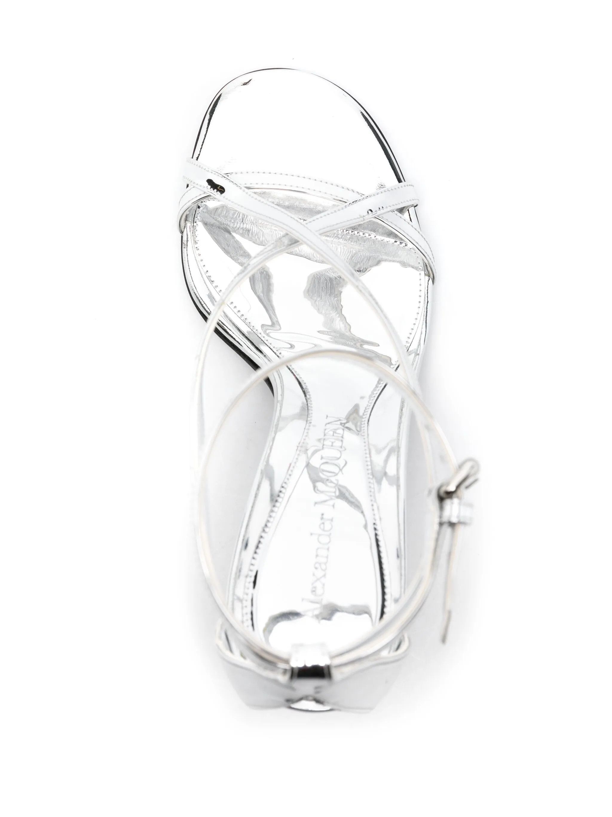 Alexander McQueen o1y0225 Sandals in Silver Size US 6 / IT 36 - 4 Thumbnail