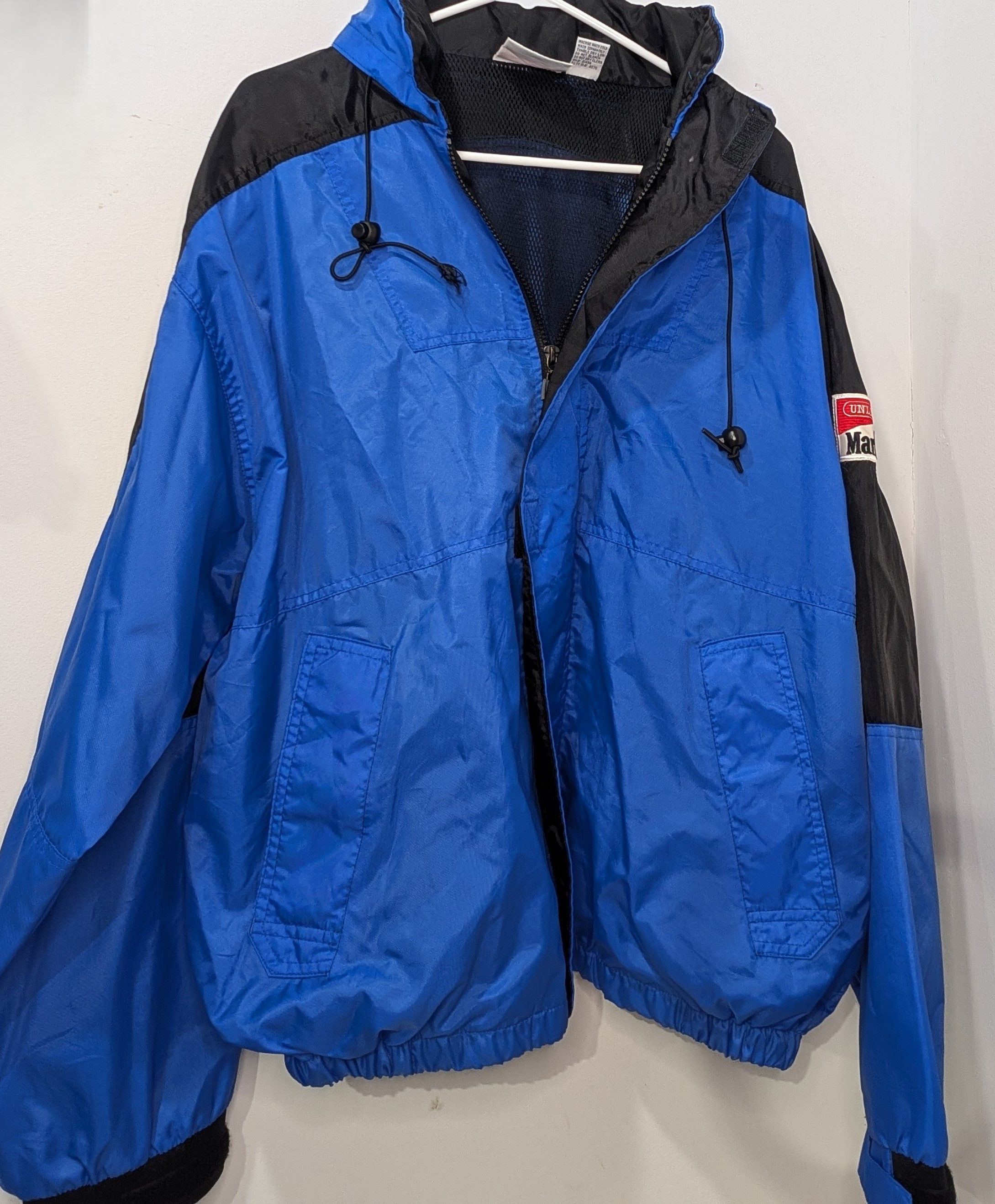 Marlboro Vintage 90s Marlboro Unlimited Windbreaker Jacket Size US L / EU 52-54 / 3 - 1 Thumbnail