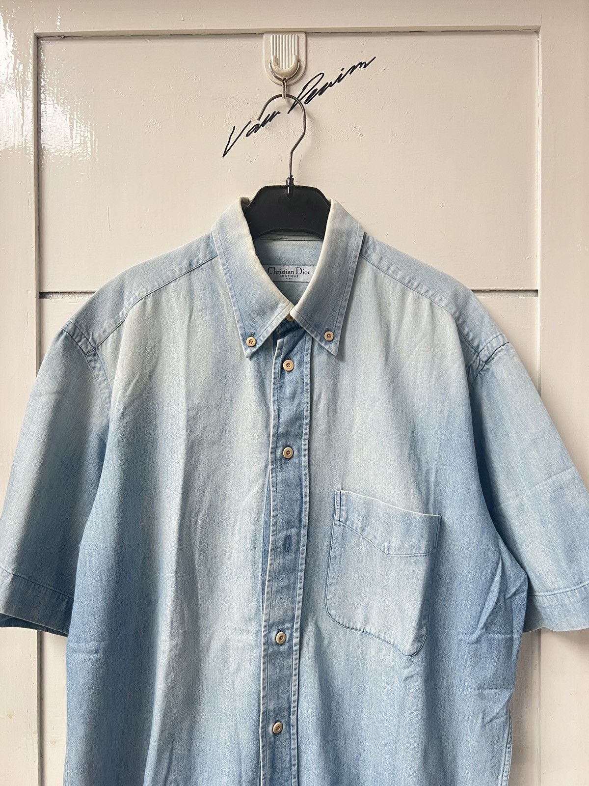 Christian Dior Monsieur Christian Dior Boutique Paris Hedi Slimane Denim Shirt Size US L / EU 52-54 / 3 - 2 Thumbnail