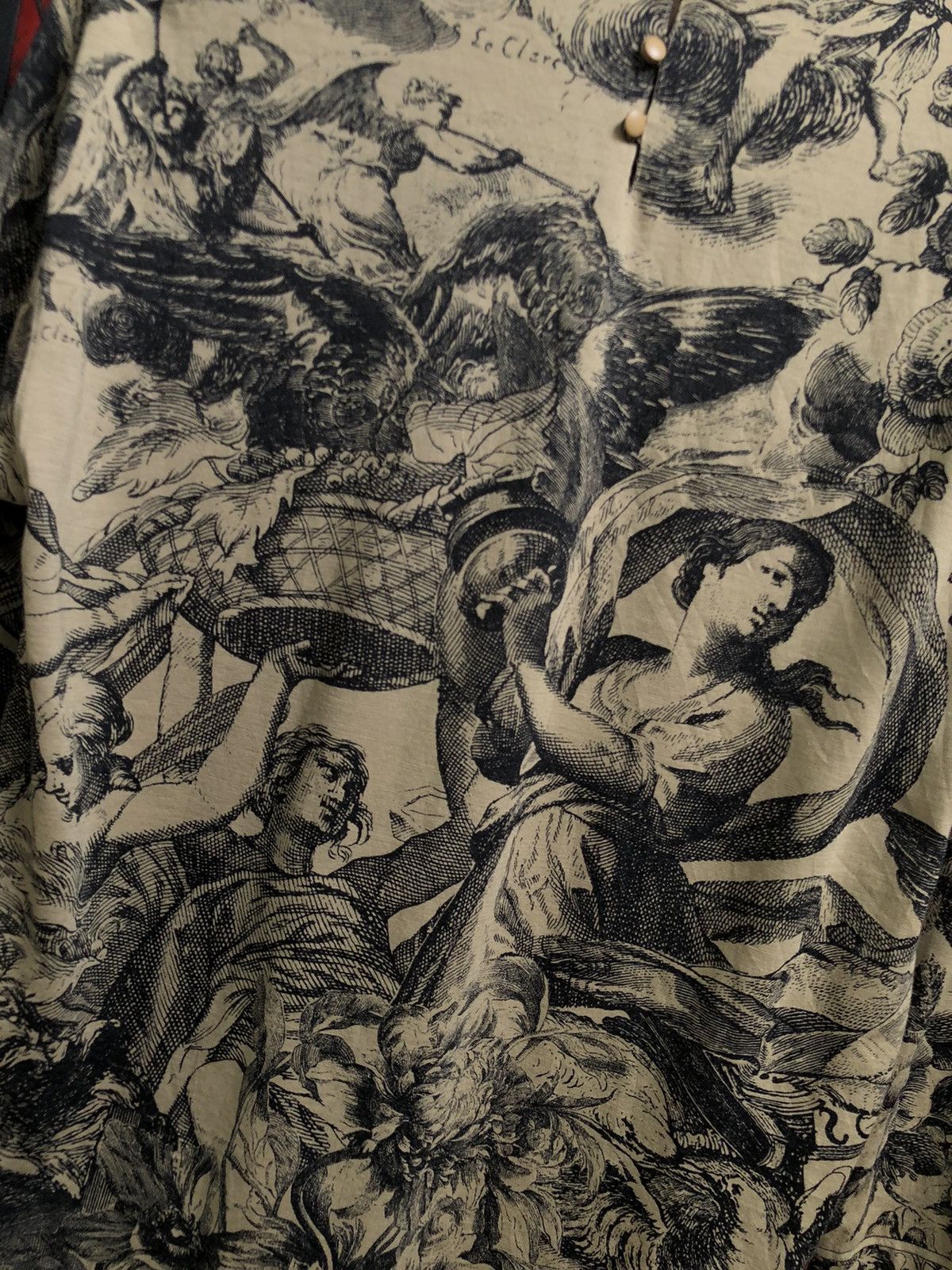 Japanese Brand JAPANESE GRISGRES MESH TOP FULL PRINT TATTO PUNK STYLE Size L / US 10 / IT 46 - 8 Thumbnail