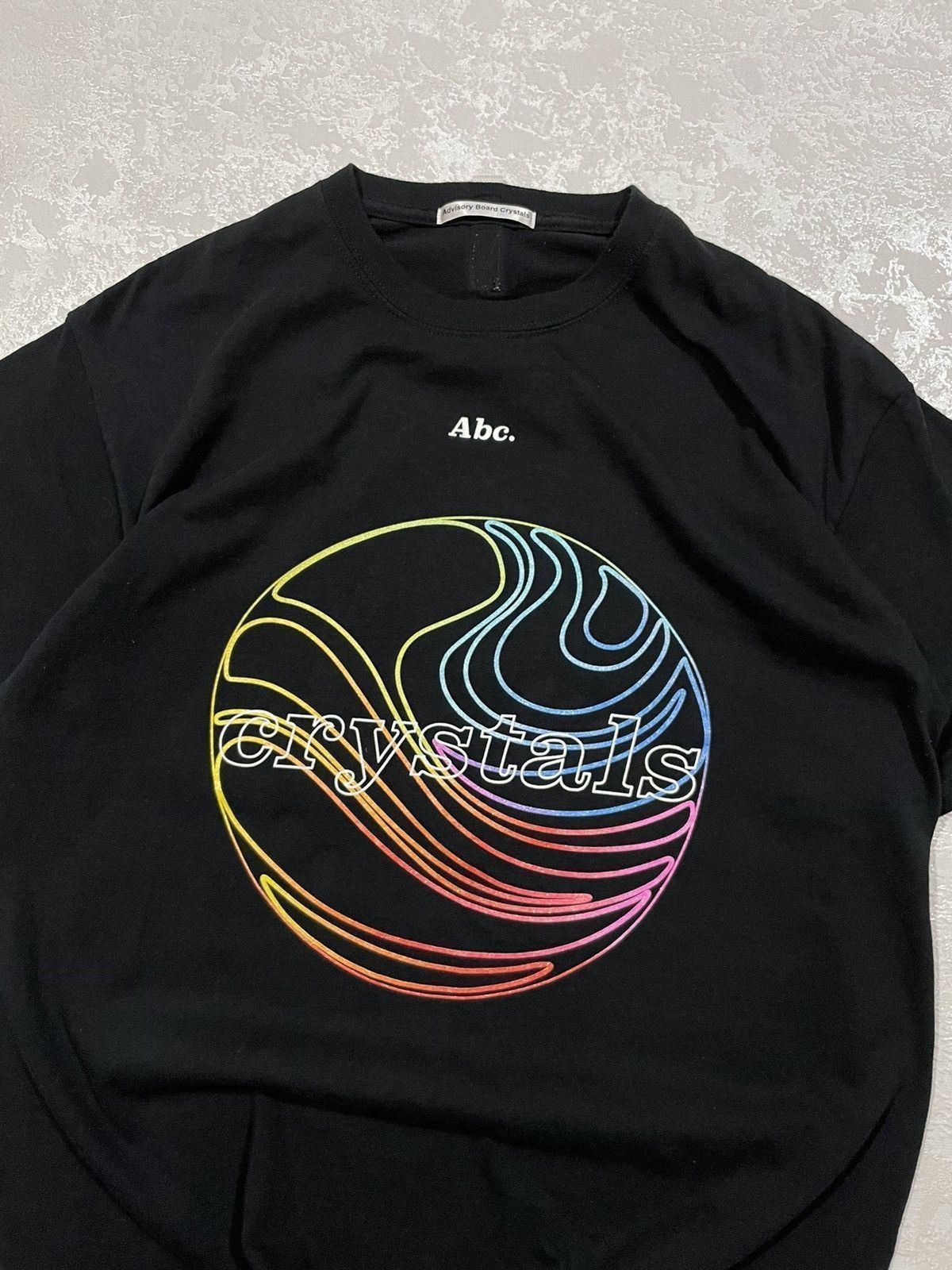 Advisory Board Crystals ABC Big Logo Multicolour Print Black T Shirt Size US L / EU 52-54 / 3 - 2 Thumbnail