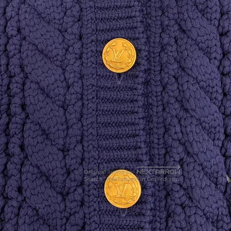 Louis Vuitton Louis Vuitton Blue Knit Cardigan Coat. Size US S / EU 44-46 / 1 - 5 Thumbnail