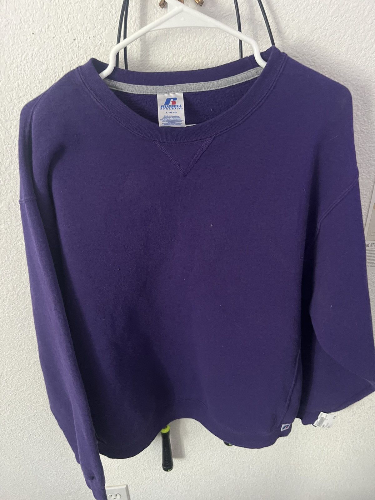 Russell Athletic vtg 00’s russell blank sweatshirt Size US XL / EU 56 / 4 - 1 Thumbnail