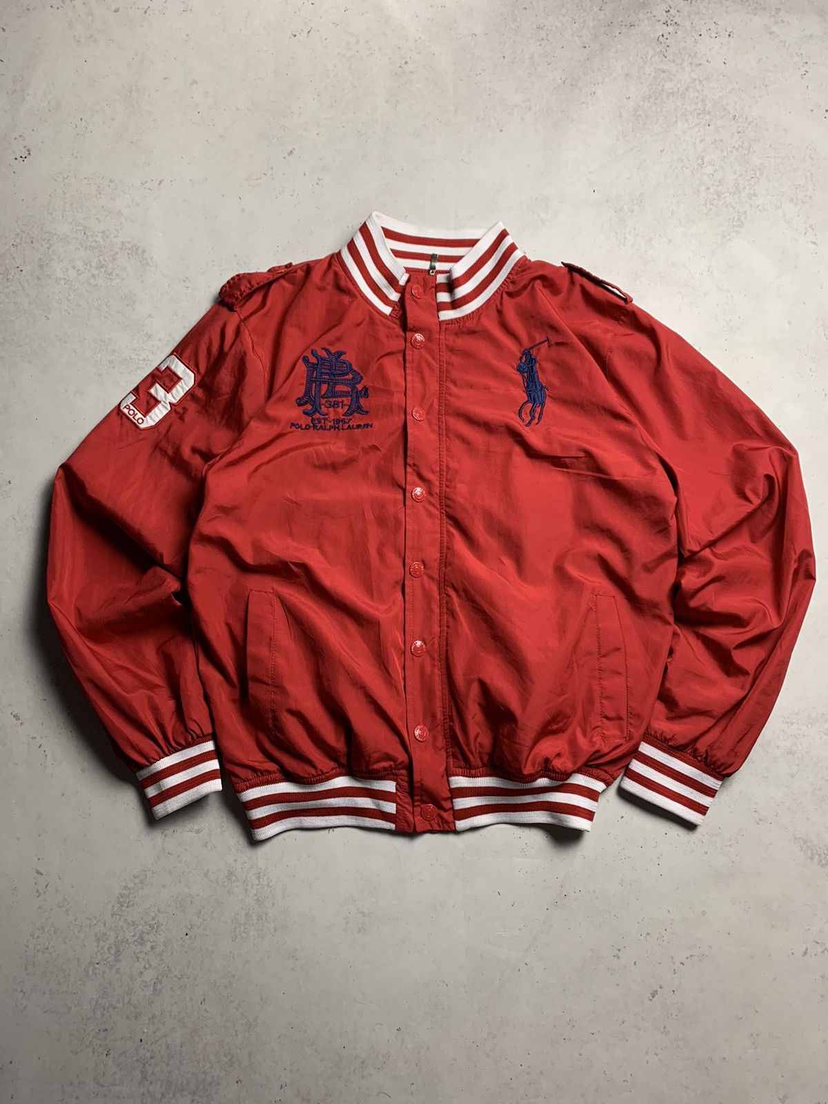 Vintage Polo Ralph Lauren Nylon Bomber Jacket Y2K XL