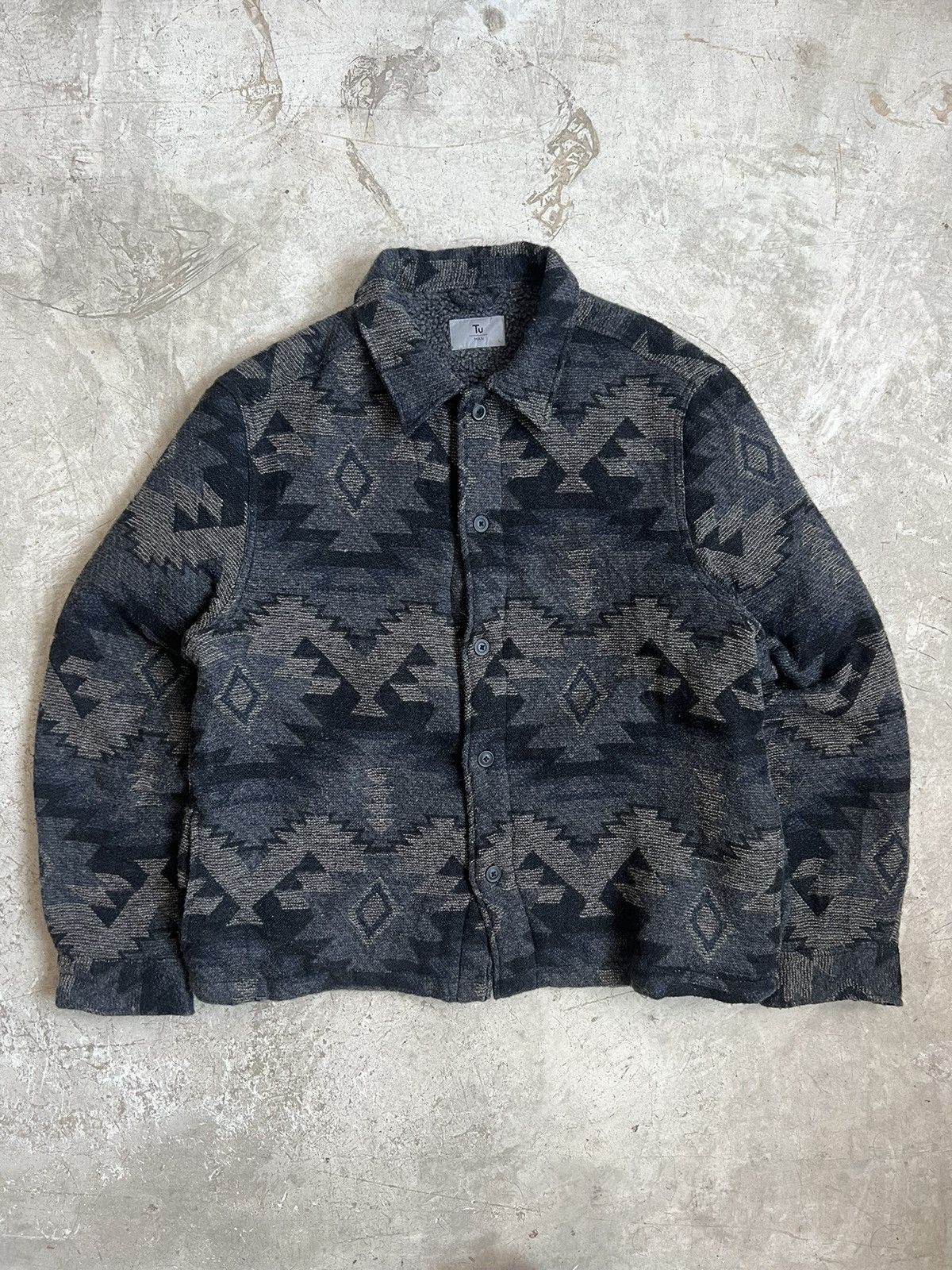 Japanese Brand Vintage Wool Boxy Jacket Size US M / EU 48-50 / 2 - 2 Thumbnail