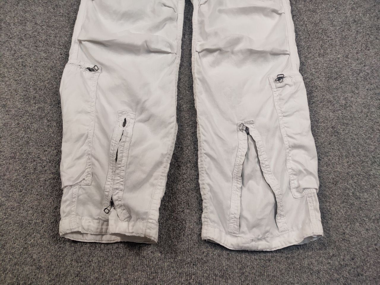 Freeman T. Porter Vintage Freeman T Porter Cargo Zip Linen Pants Y2k style Size US 34 / EU 50 - 8 Thumbnail