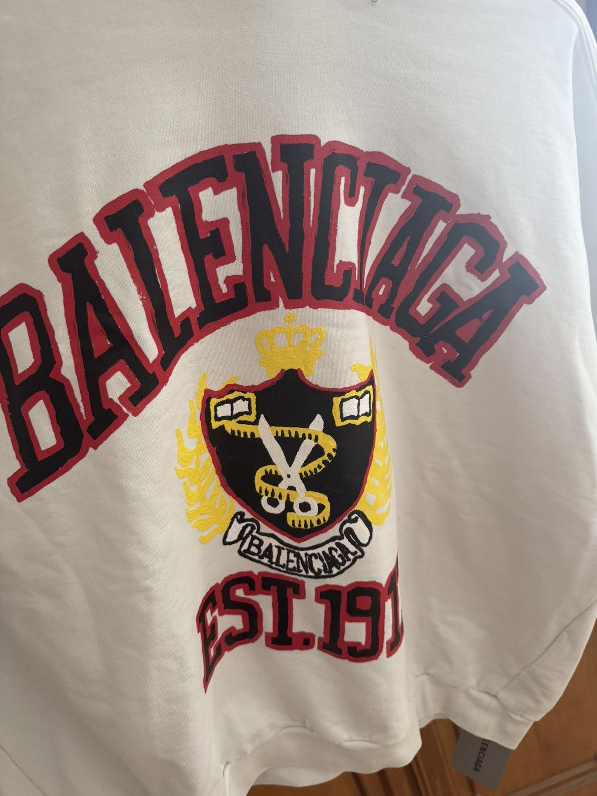 Balenciaga Balenciaga DIY College Hoodie Size US M / EU 48-50 / 2 - 2 Thumbnail