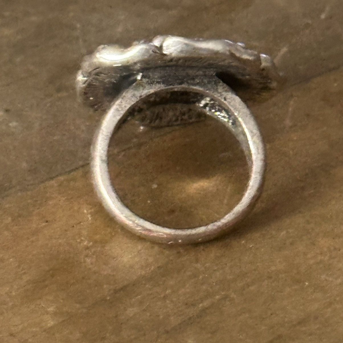 Other Vintage silver tone flower ring Size ONE SIZE - 6 Thumbnail