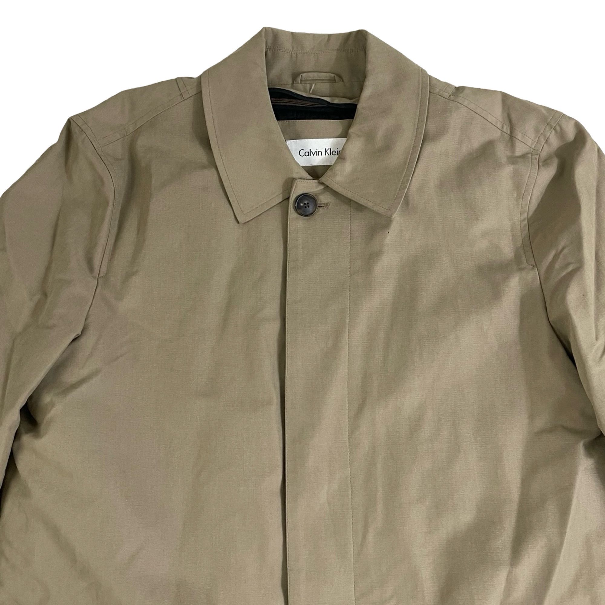 Calvin Klein Calvin Klein Tan Short Trench Coat Mens Large Size US L / EU 52-54 / 3 - 4 Thumbnail