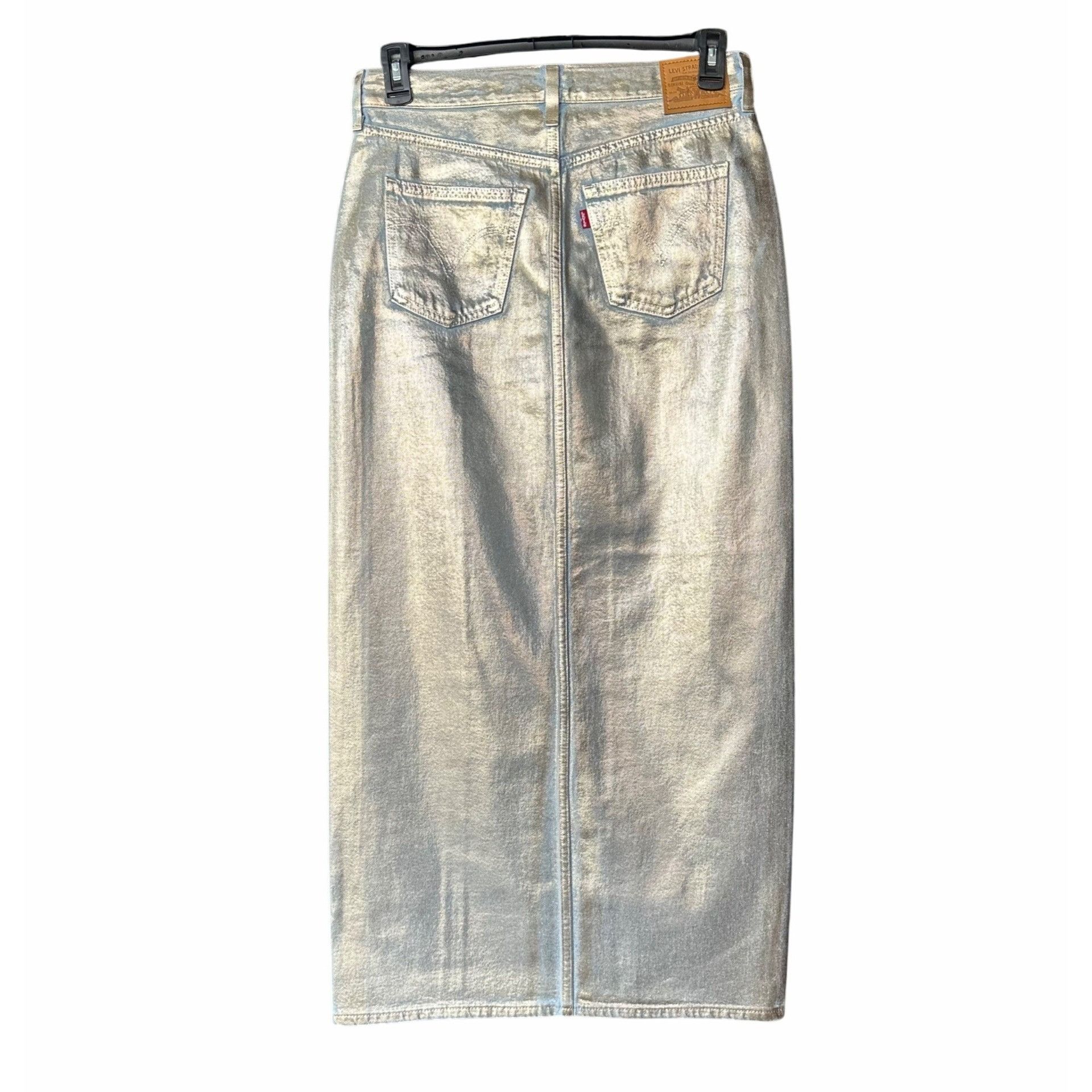 Levi's ⭐LEVI'S Revolve Women's Ankle Column Denim Maxi Skirt Sz 26 Size 26" / US 2 / IT 38 - 5 Thumbnail