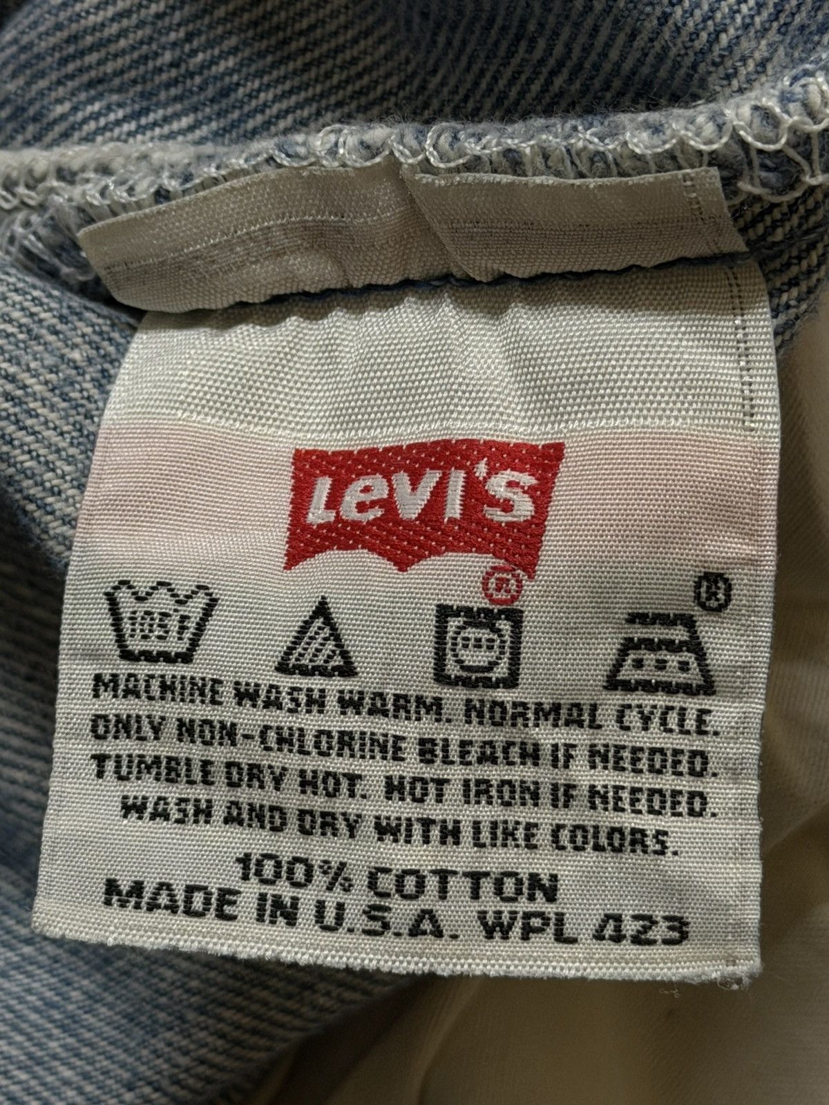 Levi's Vintage 90s Levis 501 Light Wash Faded Distress Straight Leg Size US 32 / EU 48 - 7 Thumbnail