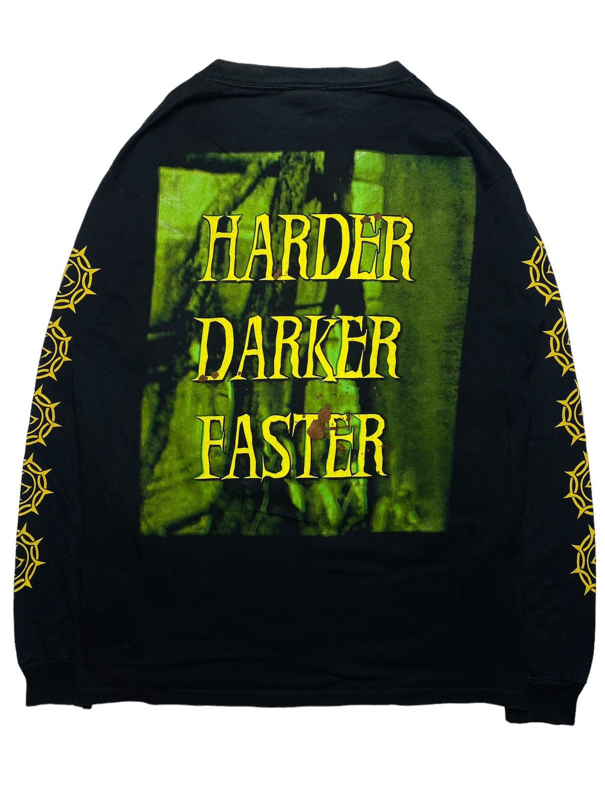 image of Band Tees x Vintage 2007 Cradle Of Filth - Harder, Darker, Faster Long sleeve in Black (Size Medium