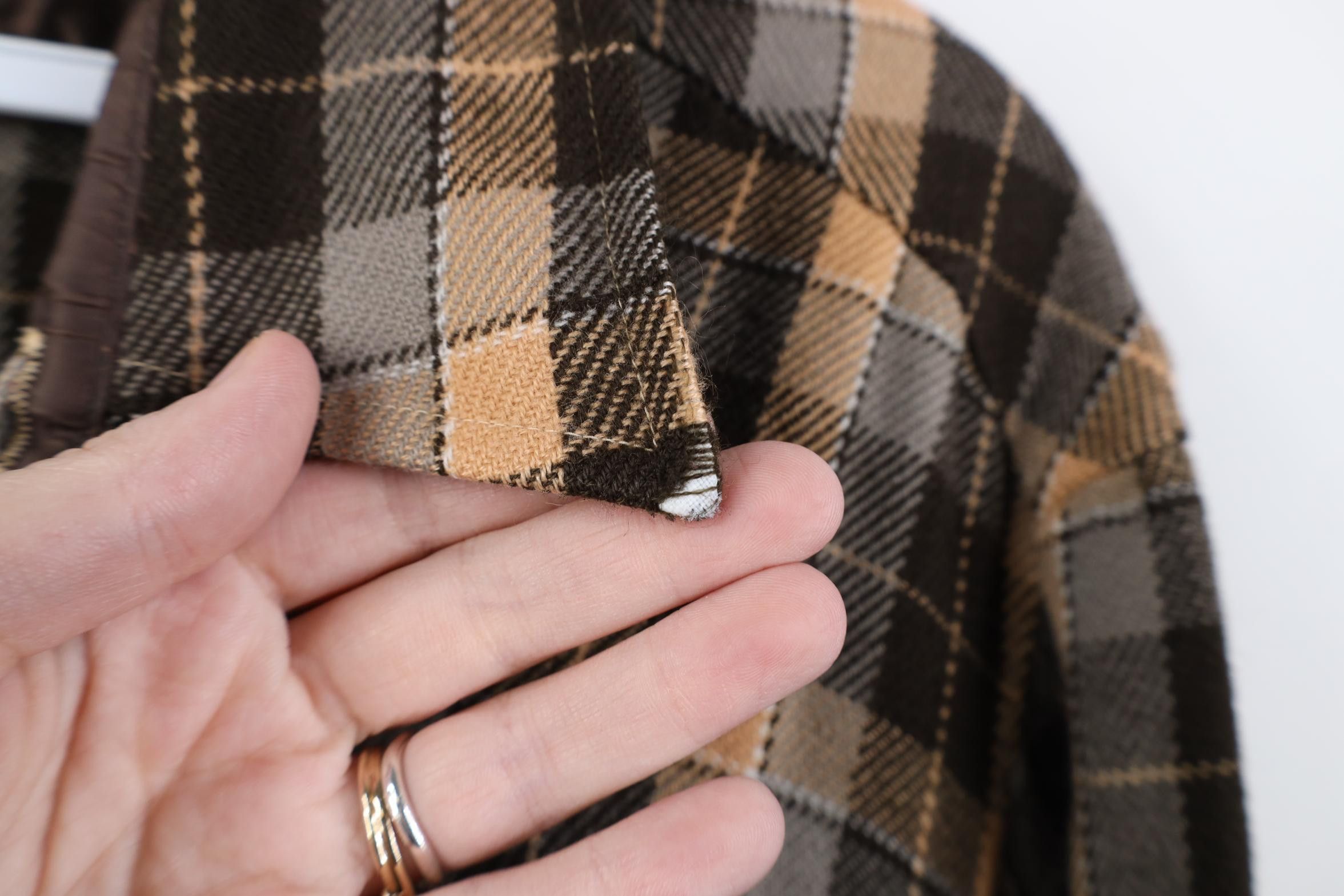 Vintage Vintage 70s Streetwear Flannel Knit Board Button Shirt Plaid Size US L / EU 52-54 / 3 - 9 Thumbnail