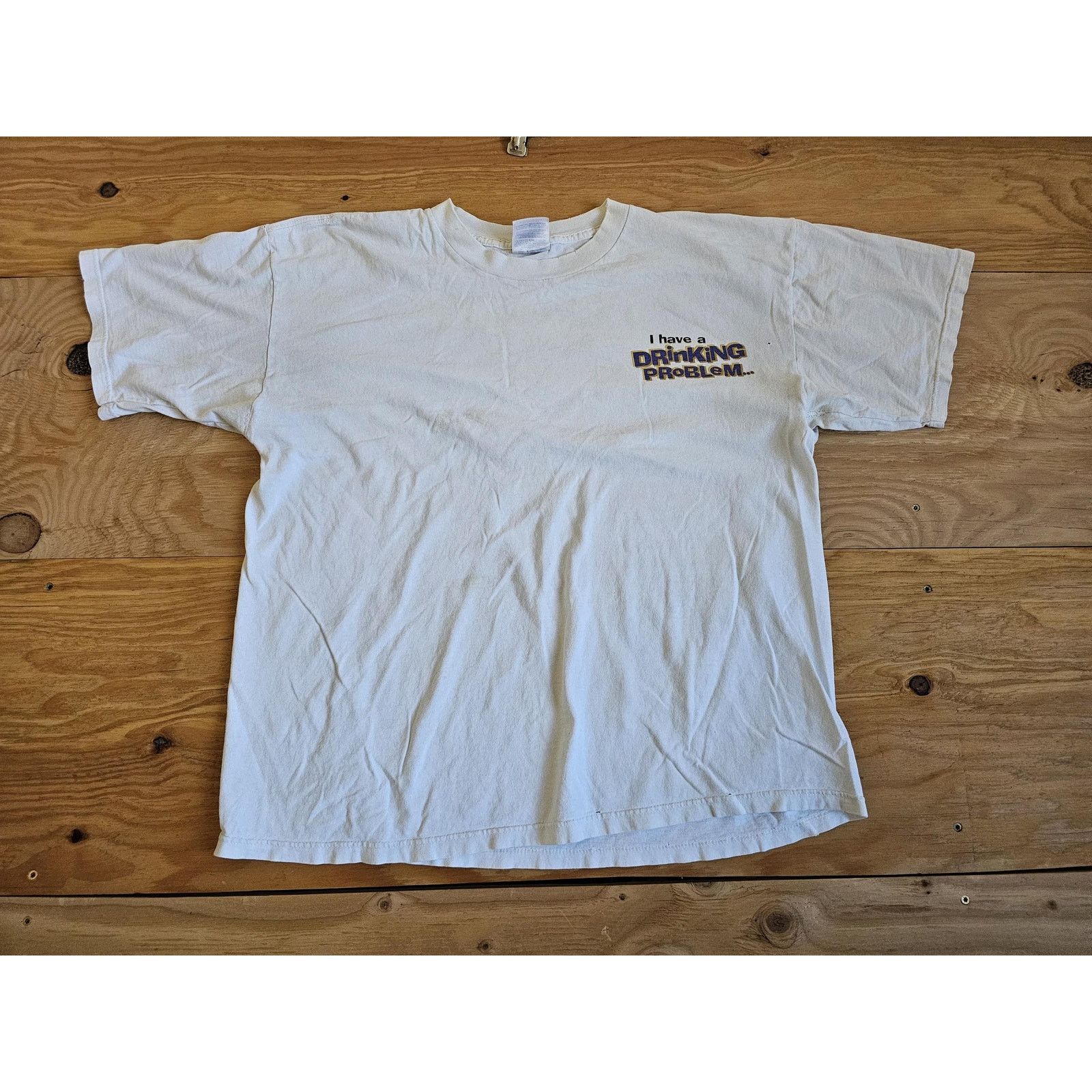 Other I have a Drinking Problem Math Problem T-shirt Sz XL 1990s Size US XL / EU 56 / 4 - 2 Thumbnail