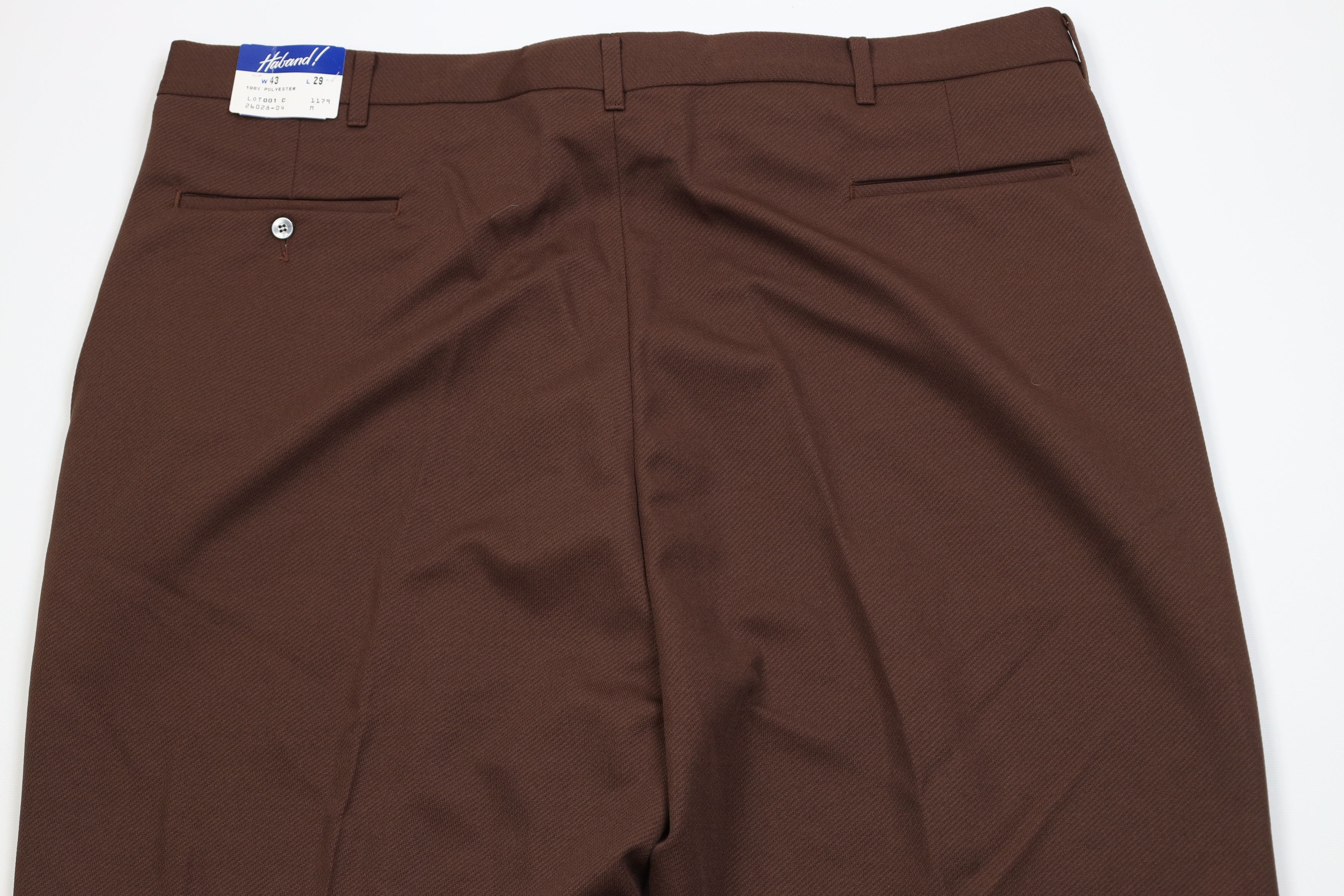 Vintage NOS Vintage 90s Streetwear Wide Leg Chino Pants Brown USA Size US 43 - 10 Thumbnail