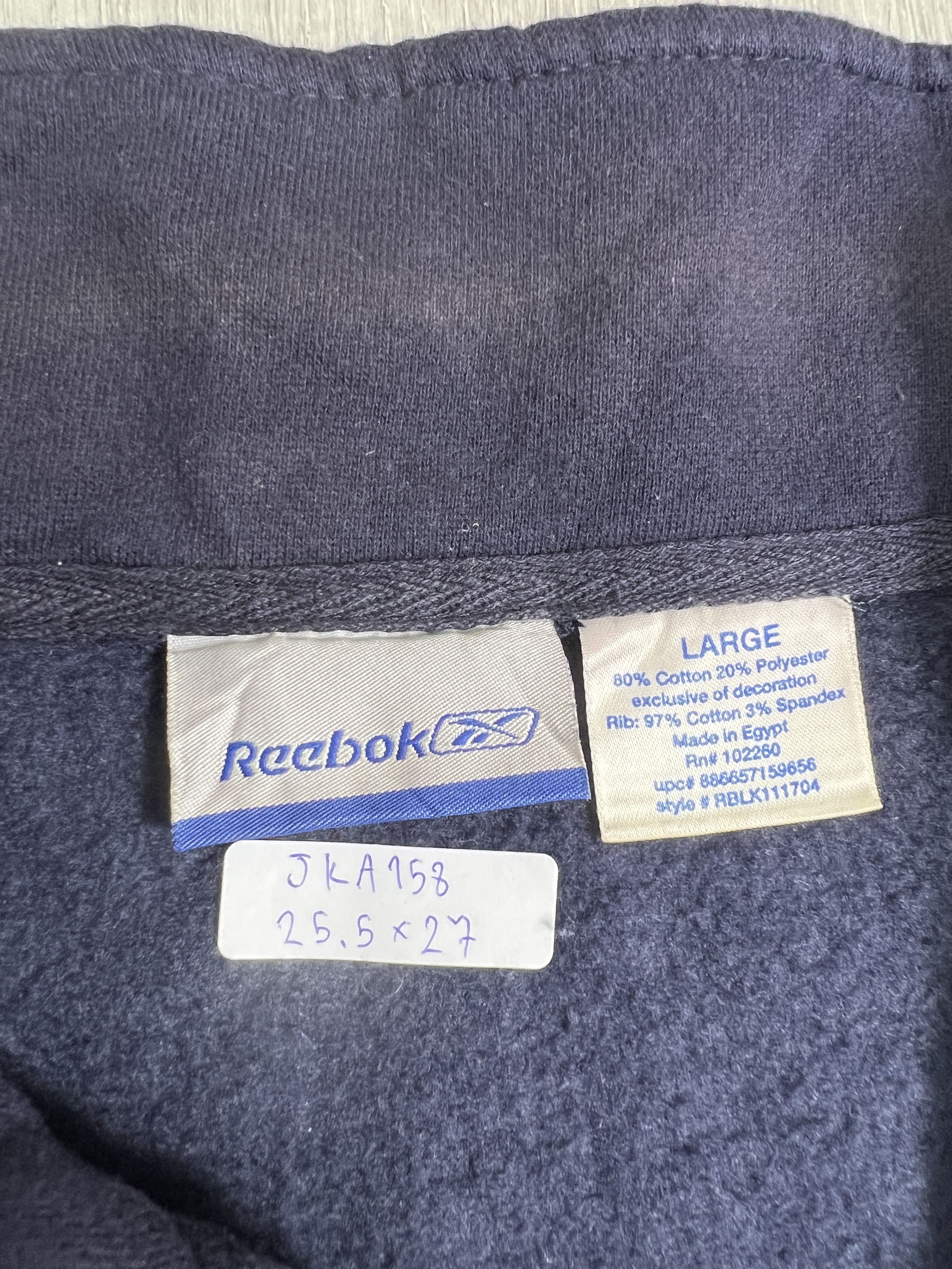 Reebok Vintage Reebok Mini Logo Half-Zip Sweatshirt (L) JKA158 Size US L / EU 52-54 / 3 - 3 Thumbnail