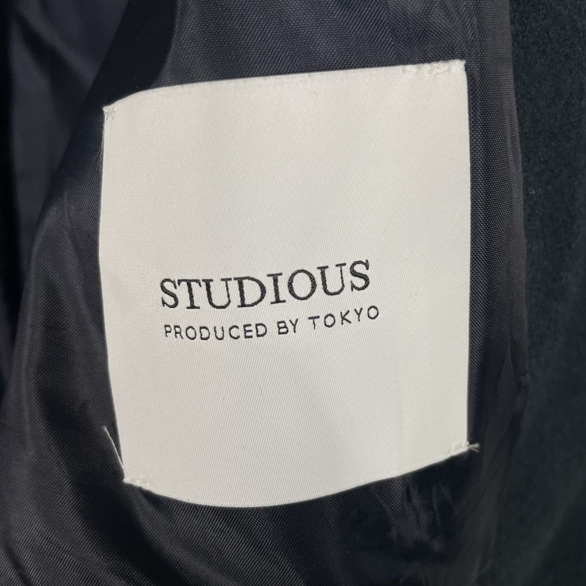STUDIOUS Japanese Brand Studious Blac Wool Overcoat Size US L / EU 52-54 / 3 - 15 Thumbnail