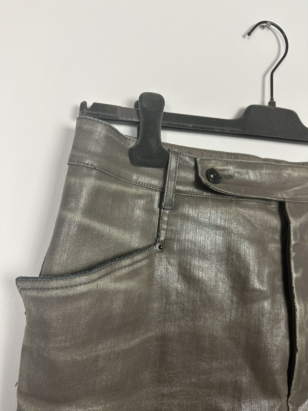 Rick Owens DRKSHDW Coated Mastodon Cut Trousers Size US 31 - 5 Thumbnail