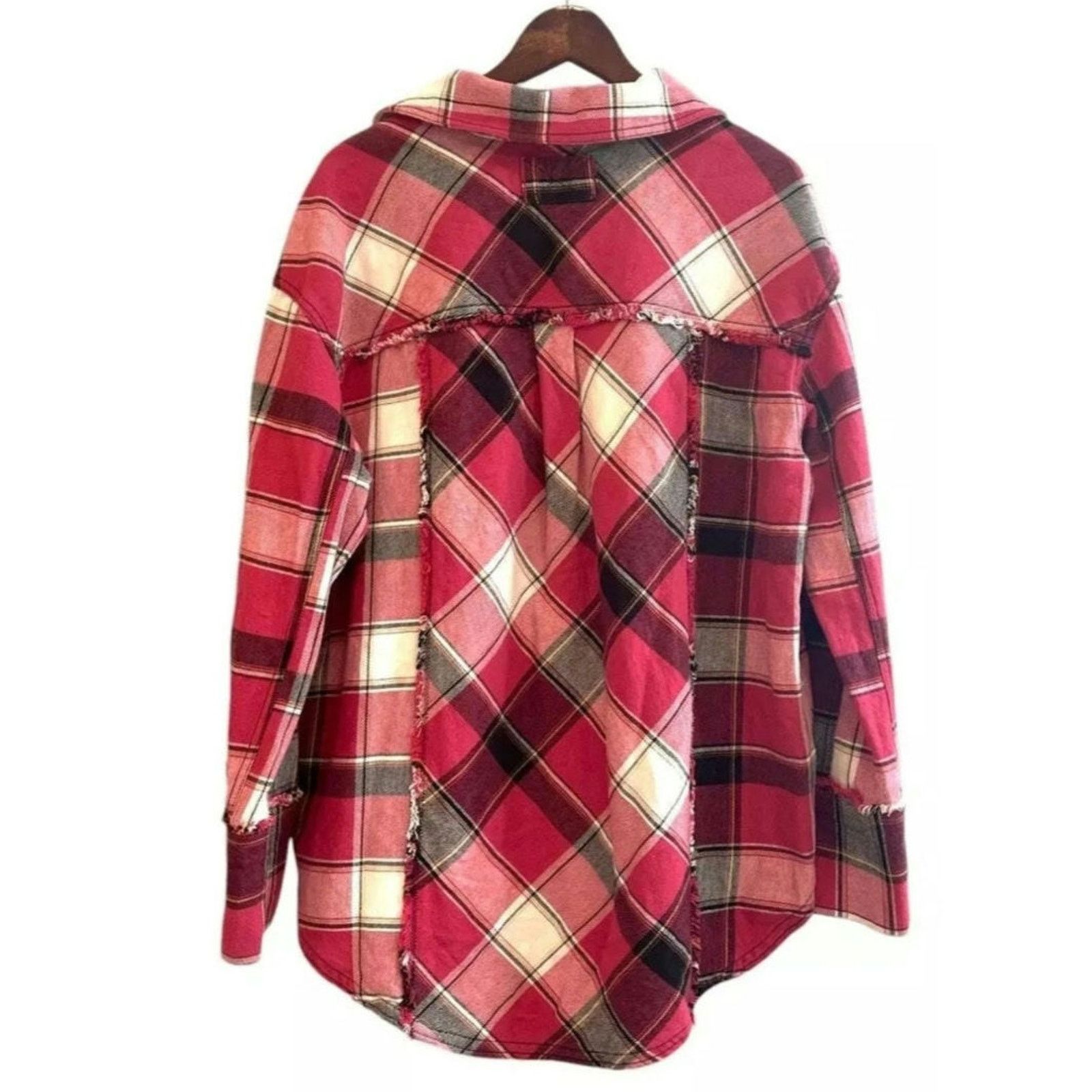 Free People New FREE PEOPLE We The Free Layla Plaid Button Down Shirt Size S / US 4 / IT 40 - 6 Thumbnail
