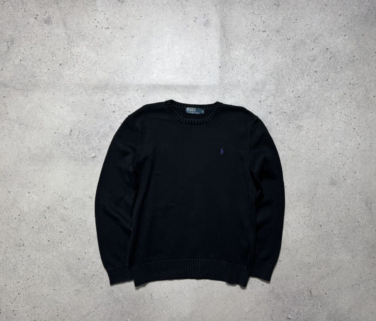Polo Ralph Lauren Polo Ralph Lauren Black Vintage Knitted Sweater Size S Size US S / EU 44-46 / 1 - 2 Thumbnail