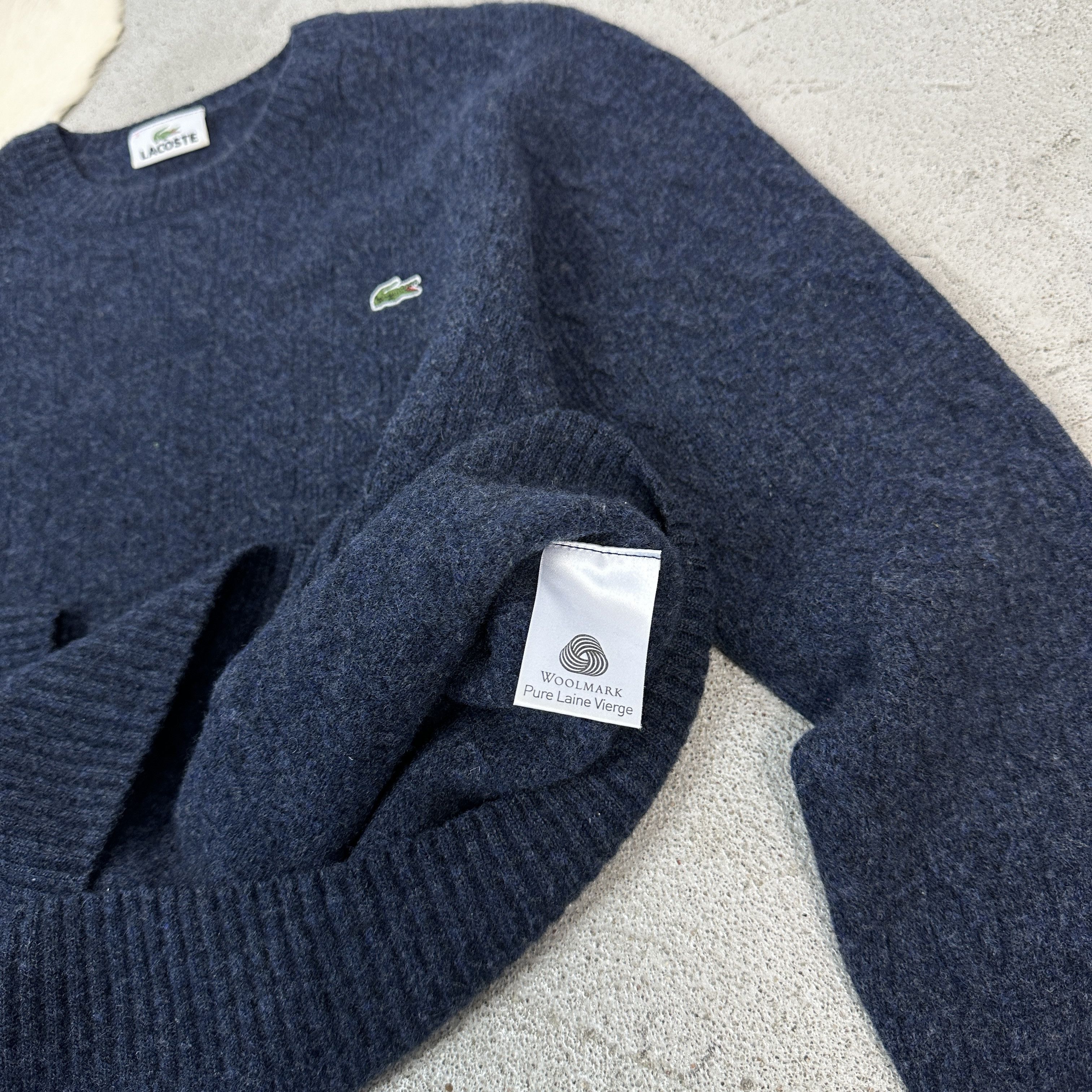 Lacoste × Vintage Lacoste Wool Cable Sweater Size US S / EU 44-46 / 1 - 4 Thumbnail