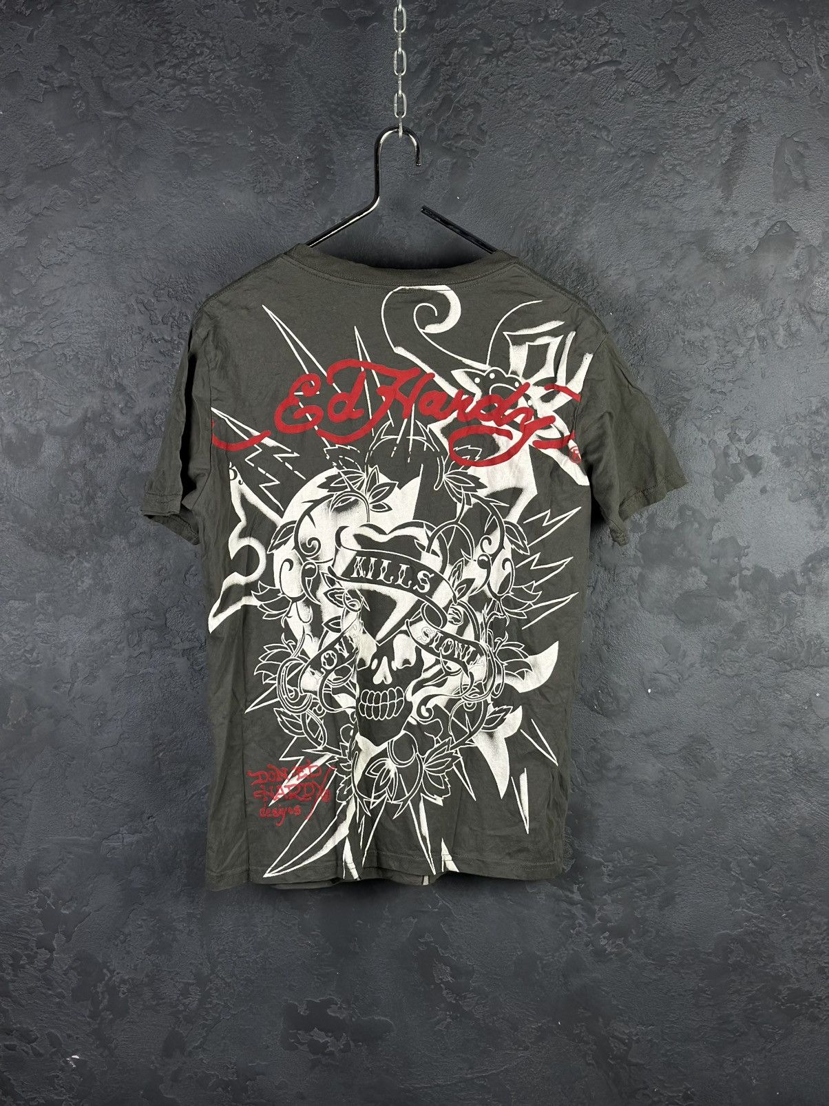 Christian Audigier × Ed Hardy Vintage Ed Hardy by Christian Audigier Tee Shirt Made in USA Size US L / EU 52-54 / 3 - 4 Thumbnail