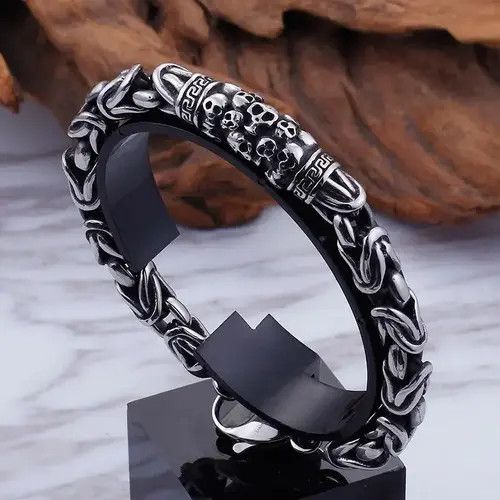 Other Classic Fashion Multi Skull Bracelet Size ONE SIZE - 1 Thumbnail