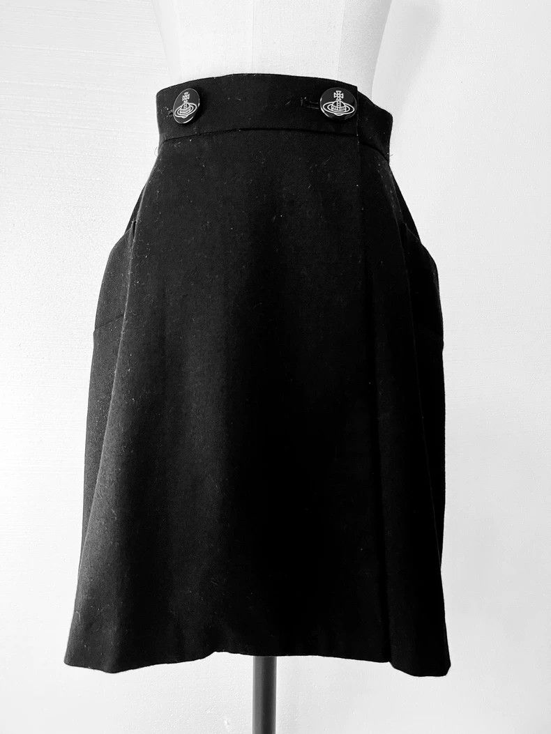 Vivienne Westwood size1 Black wool half dress
