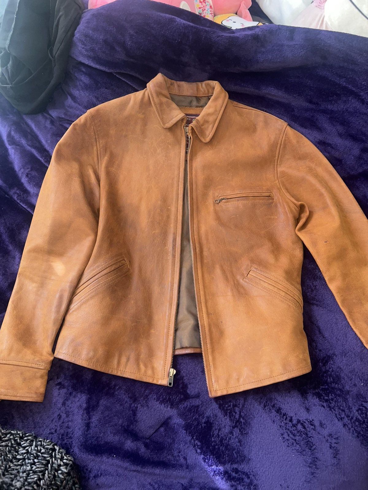 Wilsons Leather Vintage Brown Leather Jacket Size S / US 4 / IT 40 - 1 Thumbnail