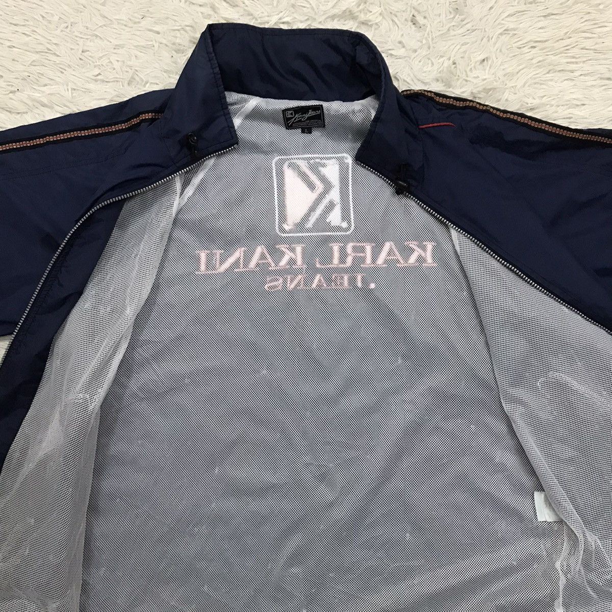 Karl Kani Vintage 90s Karl Kani Jeans Biglogo Windbreaker Jacket Size US XL / EU 56 / 4 - 9 Thumbnail