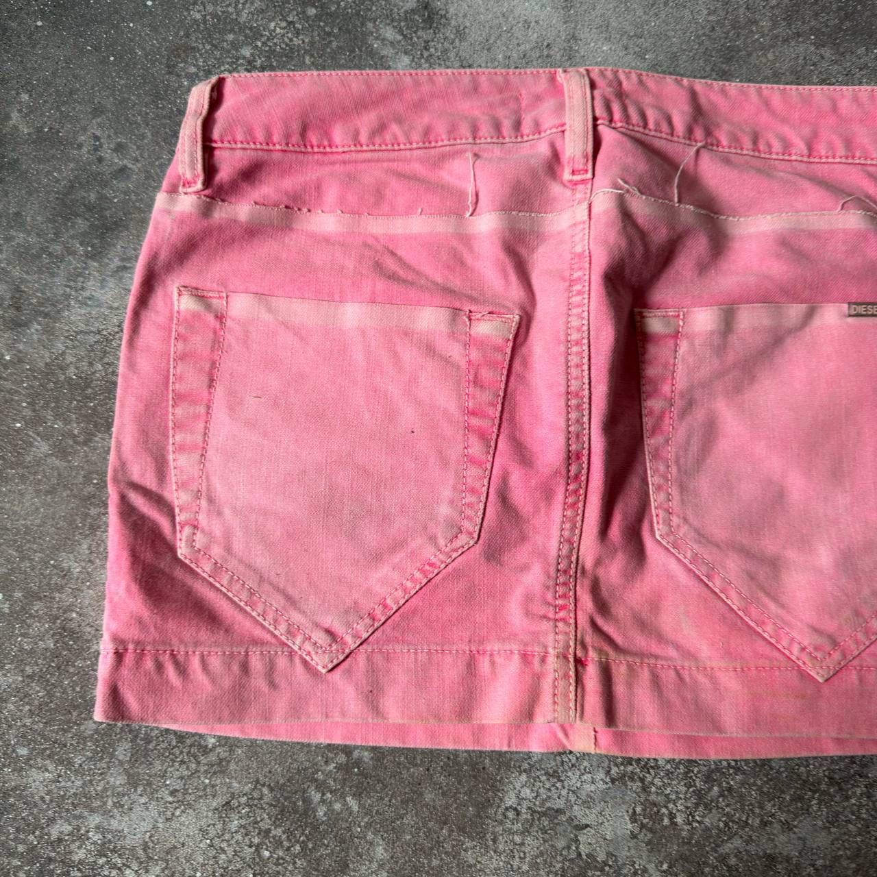 Diesel Y2K Diesel Vintage Pink Washed Mini Skirt Size 28" / US 6 / IT 42 - 5 Thumbnail