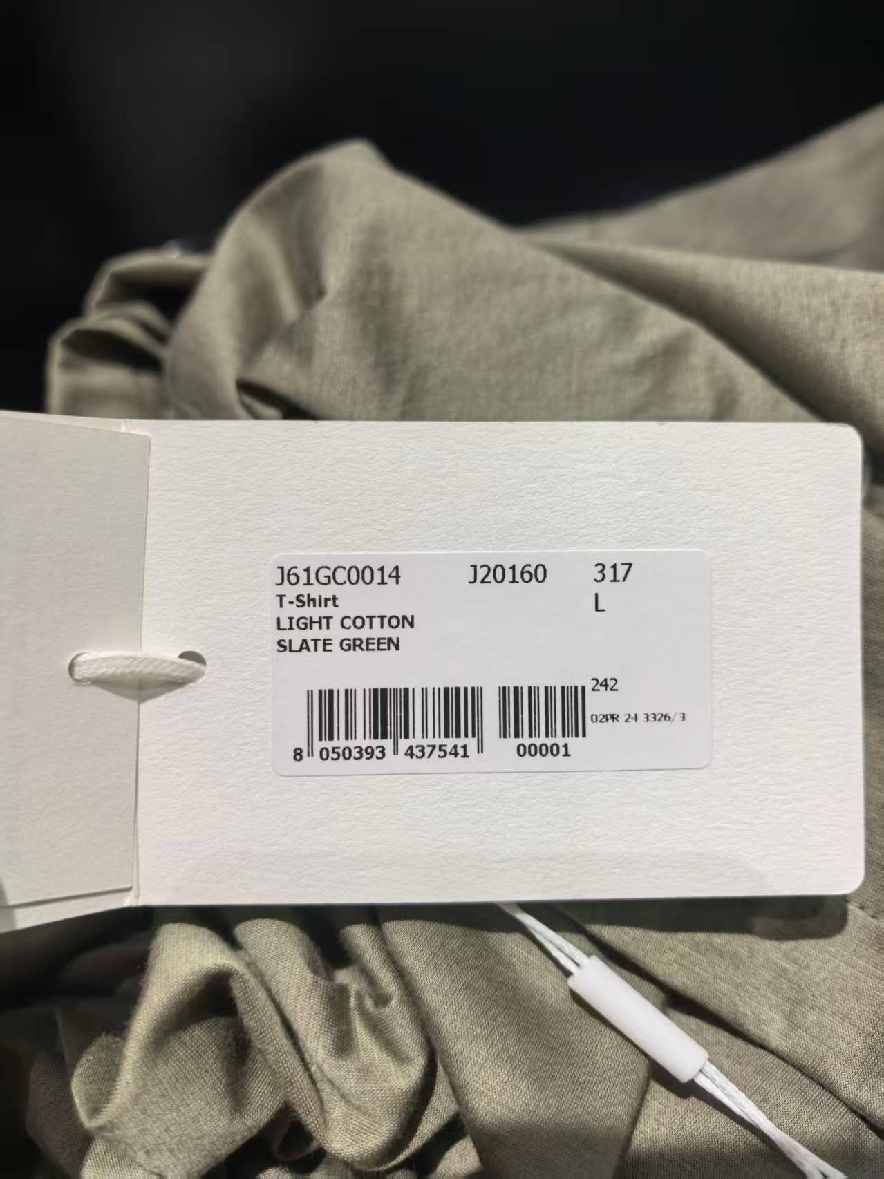 Jil Sander NIB Long Sleeve T-Shirts - Dark Grey, L，Jil Sander Size US L / EU 52-54 / 3 - 3 Thumbnail