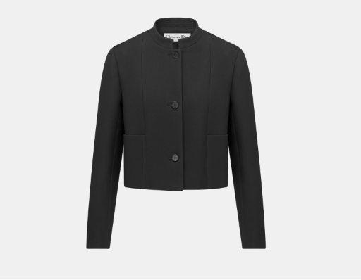 o1bcso1str0524 Short Jacket in Black